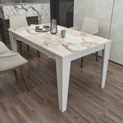 Bud - White White Dining Table slika 2