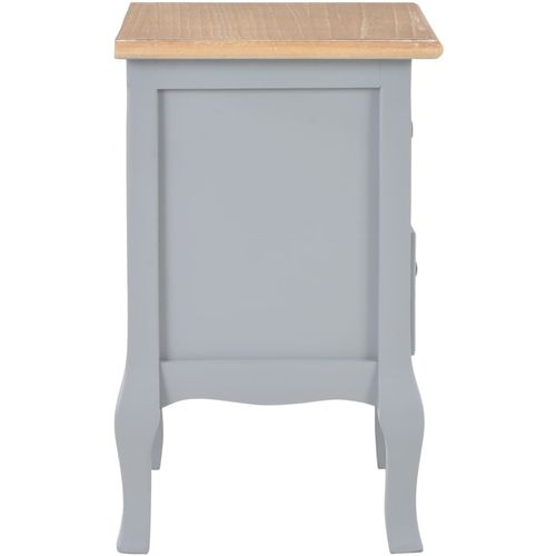 280038 Bedside Cabinets Grey 35x30x49 cm MDF slika 50