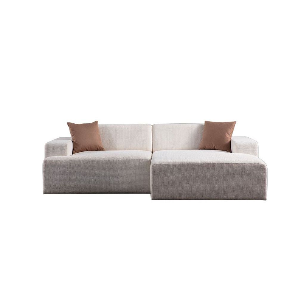 Ugaona Sofa Melva (L1,5 + Chl Desno) - bijela slika 4