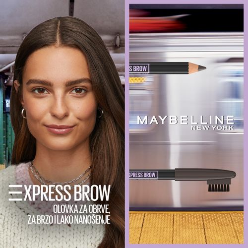 Maybelline New York Express Brow 05 Deep Brown olovka za obrve slika 8