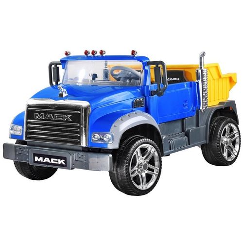 Kamion dvosjed na akumulator Mack - plavi slika 1