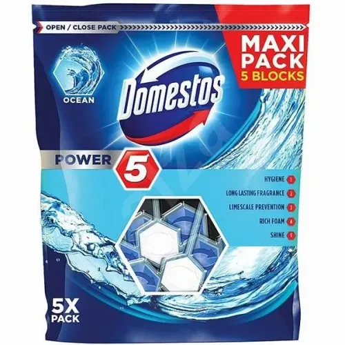 Domestos osveživač za WC šolju ocean 5X55g slika 1