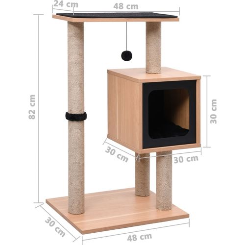 Penjalica za mačke s prostirkom za grebanje od sisala 82 cm slika 7