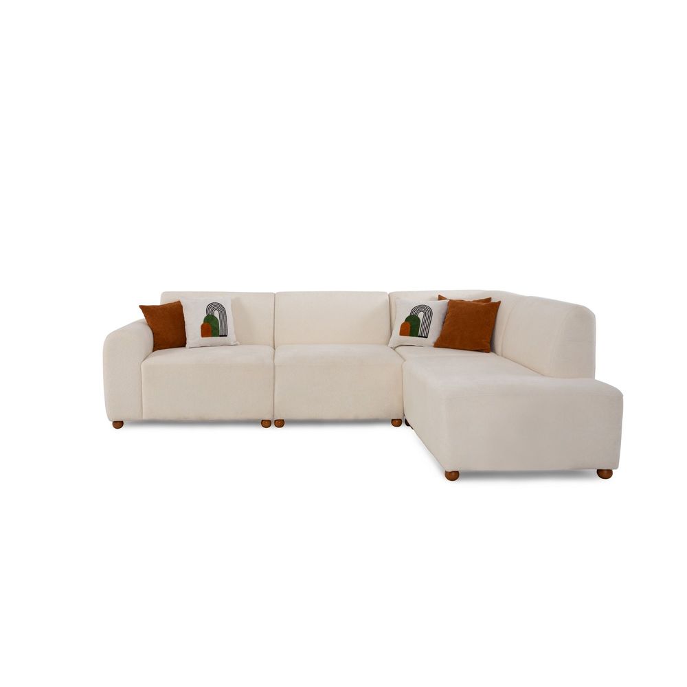 Ugaona Sofa S-Loft Desna - boje: bijela slika 11