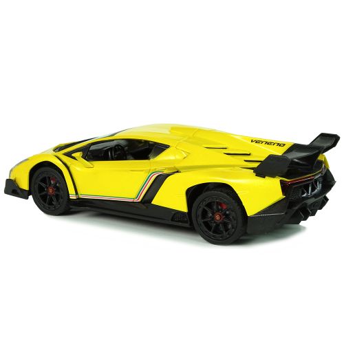 Licencirani auto na daljinsko upravljanje R/C 1:24 Lamborghini Veneno 2.4 G - žuti slika 3