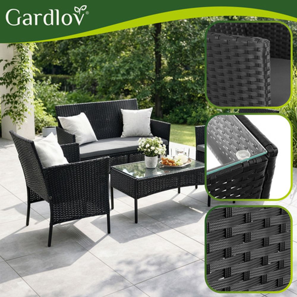 Gardlov Vrtni namještaj od crnog ratana 26908 slika 5