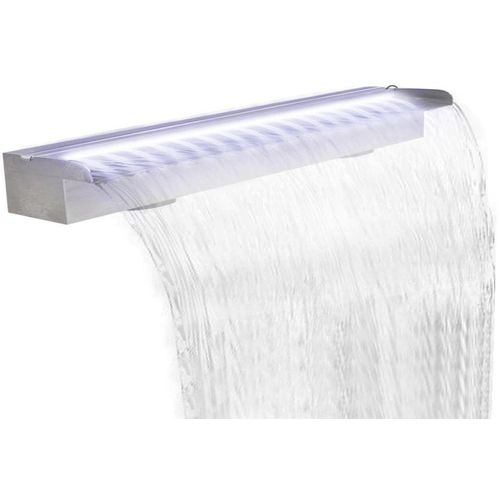 Pravokutna fontana za bazen s LED svjetlom nehrđajući čelik 150 cm slika 8