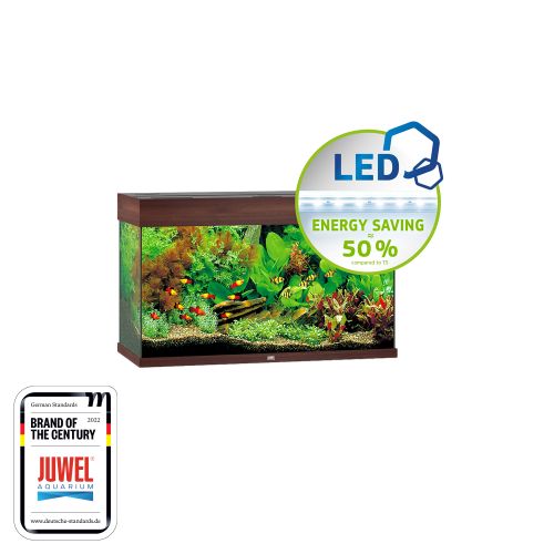 JUWEL Rio 125 LED Akvarij Tamno drvo, 81 x 36 x 50 cm, 125 litara slika 2