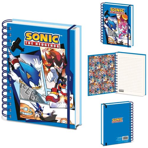 PYRAMID SONIC THE HEDGEHOG (COMIC STRIP JUMP OUT) A5 3D NOTEBOOK slika 2