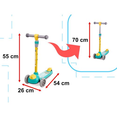 Dječji romobil Dinosaur LED kotačići slika 5