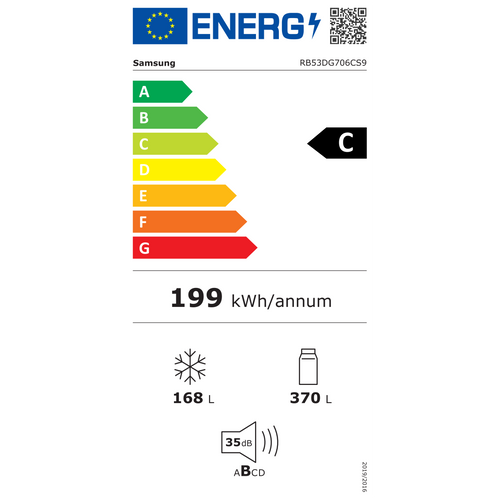 Samsung kombinirani hladnjak RB53DG706CS9EO slika 2