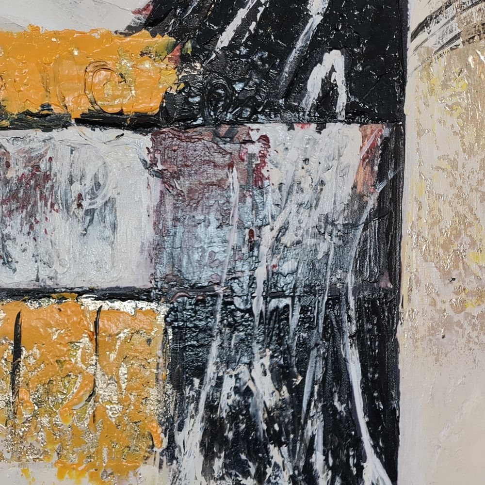 Ručno oslikana dekorativna uljana slika - Multikolor, 50x70 cm slika 5