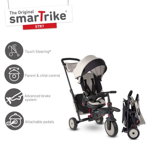 Smart Trike Tricikl Folding Str7J - Warm Grey slika 14