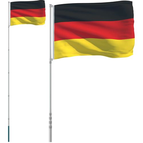 Njemačka zastava i jarbol 5,5 m aluminijski slika 2