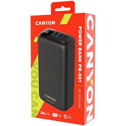 CANYON Power bank 30000mAh Li-poly baterija slika 4