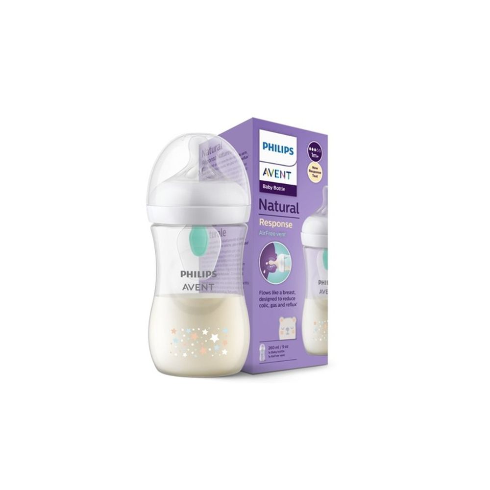 Philips Avent Natural Response bočica s AirFree ventilom 260 ml medvjedić slika 2