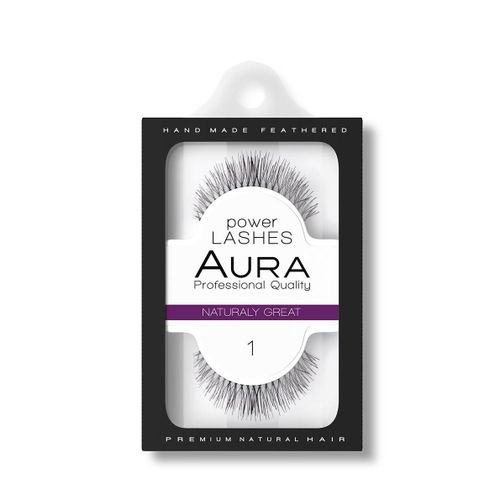 AURA Power Lashes veštačke trepavice 01 Naturaly Great slika 1