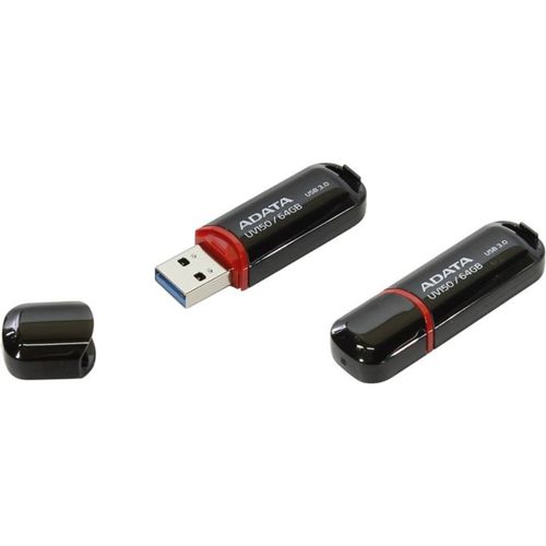 AData USB Fleš 64GB USB 3.0 Crni, AUV150-64G-RBK slika 2