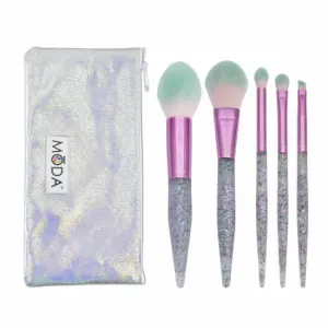 Set četkica za šminkanje pink Glitter bomb - MODA PRO