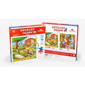 UnikPlay šašave puzzle Prijatelji sa farme - krupni el