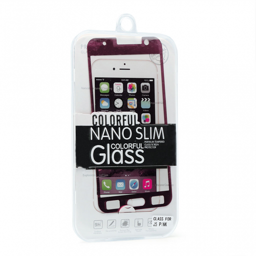 Tempered glass za Samsung J500F Galaxy J5 pink slika 1