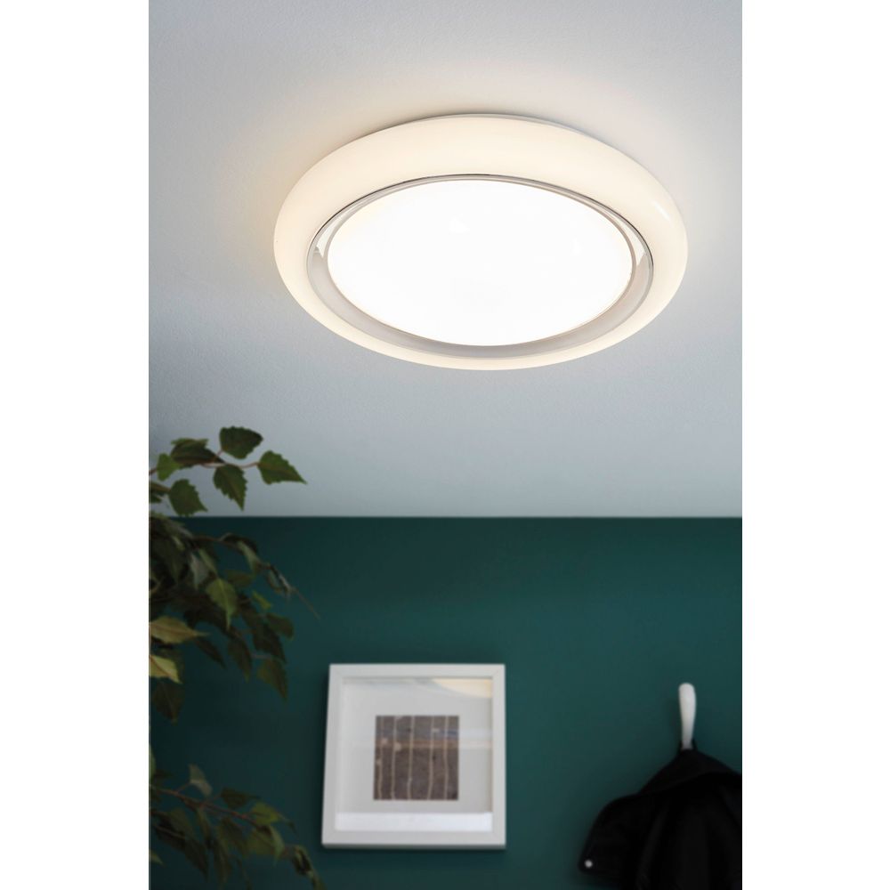 Eglo Capasso Plafonjera LED 18W, Promjer 340mm, Bijela/Krom slika 2