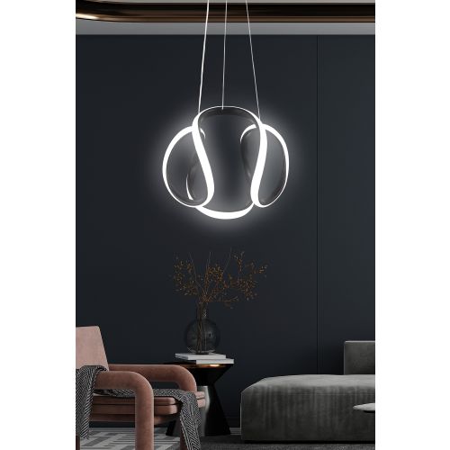 Venaticorus Black-White Light Black Chandelier slika 1