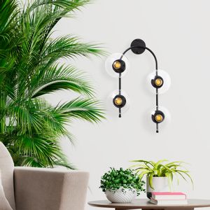 Jewel - 10590 Black Wall Lamp