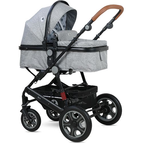 LORELLI LORA Cool Grey Elephants Kolica 3u1: Košara + Autosjedalica + Zimska Navlaka (0mj+) - (do 15kg/96cm) slika 2