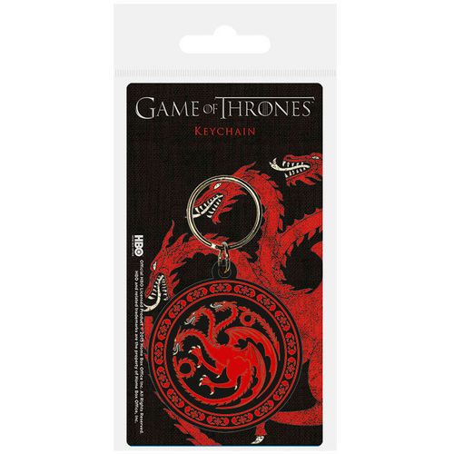 Game of Thrones Targaryen rubber keychain slika 1