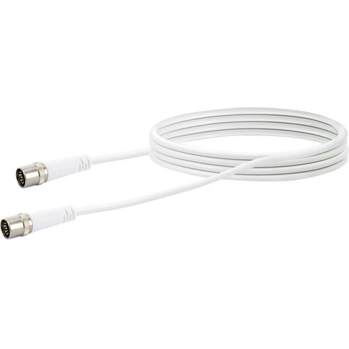 Schwaiger antene, SAT priključni kabel [1x F-brzi muški konektor - 1x F-brzi muški konektor] 3.00 m 10 dB četverostuko zaštićen bijela slika 1