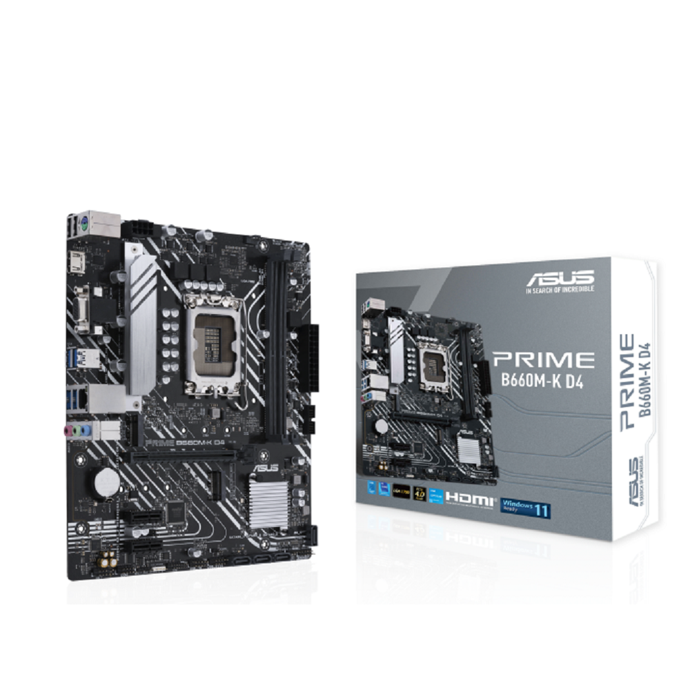 ASUS MB PRIME B660M-K D4Intel B660;LGA17002xDDR4;RAID;VGA,HDMI,mATX slika 1