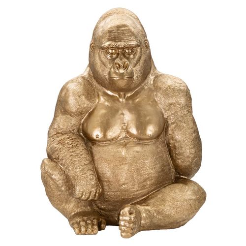 Mauro Ferretti Dekoracija GOLD GORILLA cm 64X53X82 slika 1