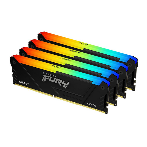 Kingston memorija Fury Beast 128GB (4x32GB), DDR4 3200MHz, CL16, KF432C16BB2AK4/128 slika 1