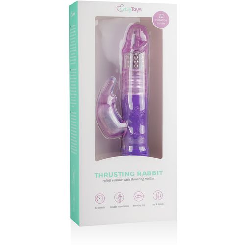 Rabbit vibrator Easytoys - ljubičasti slika 8