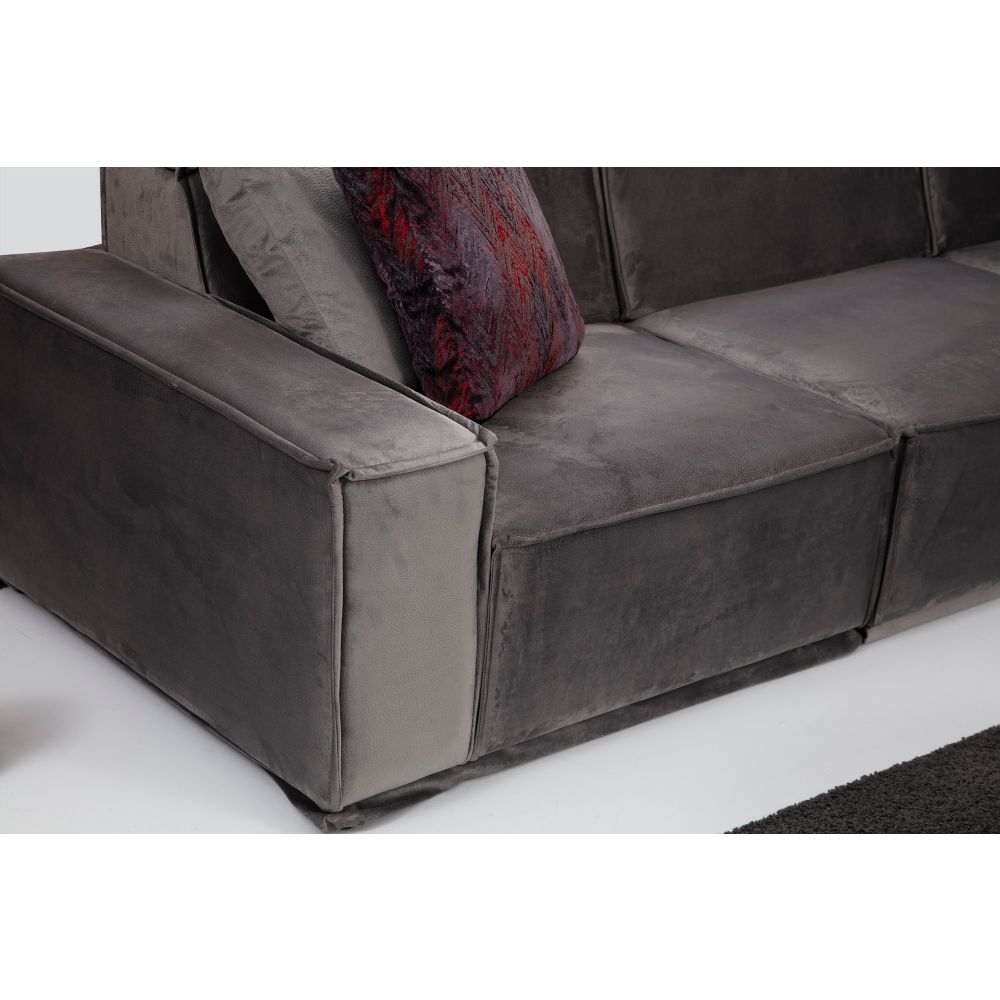 Lego Corner 6 (L1-O1-C-O1) Sivi Kutni Sofa slika 2
