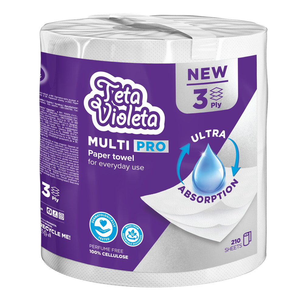 Teta Violeta papirni ubrus Multi Pro 1/1 3 sloja  slika 1