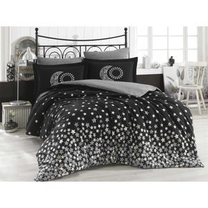 Star's - Black Black
White Poplin Double Quilt Cover Set