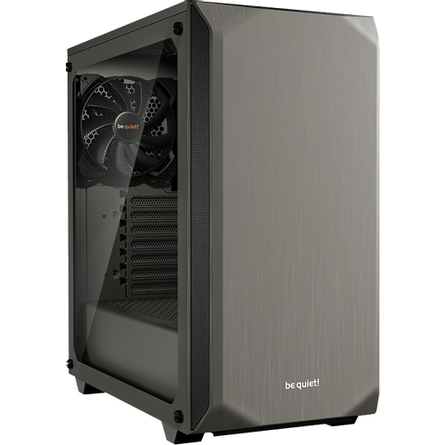 be quiet! BGW36 PURE BASE 500 Window Metallic Gray, MB compatibility: ATX / M-ATX / Mini-ITX, Two pre-installed be quiet! Pure Wings 2 140mm fans, including space for water cooling radiators up to 360mm slika 1