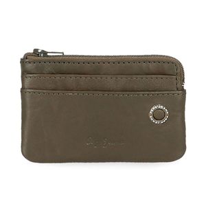 Pepe Jeans kožni novčanik 11 cm Badge 7370134, khaki