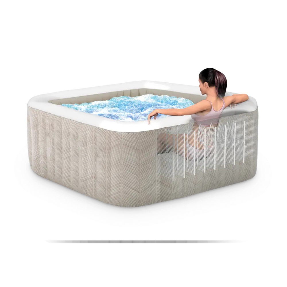 Intex hidromasažni bazen 175x175x71 cm Chevron Deluxe, kvadratni - 28446NP slika 5