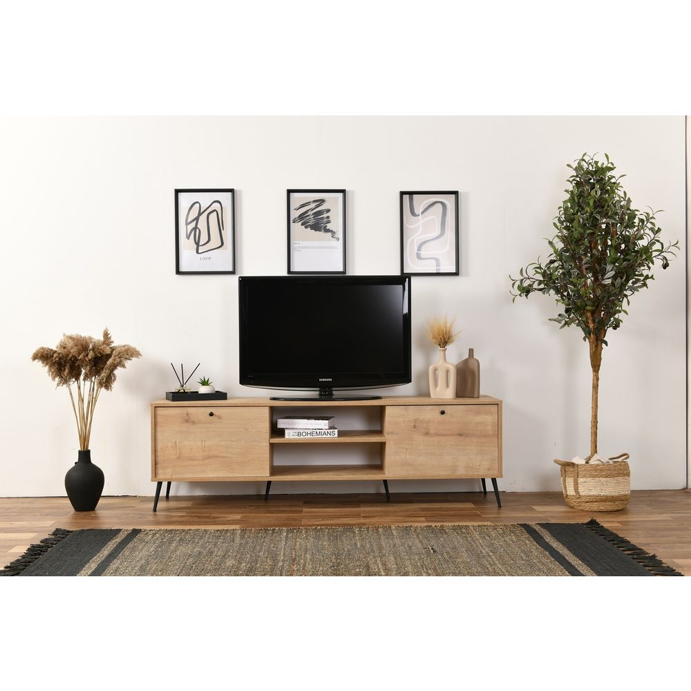 TV Stalak Calvin - 180 cm, boje hrasta slika 3