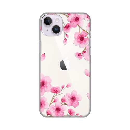 Torbica Silikonska Print Skin za iPhone 14 Plus 6.7 Rose flowers slika 1