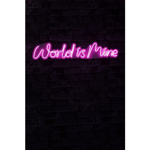 Wallity Ukrasna plastična LED rasvjeta, World is Mine - Pink slika 9