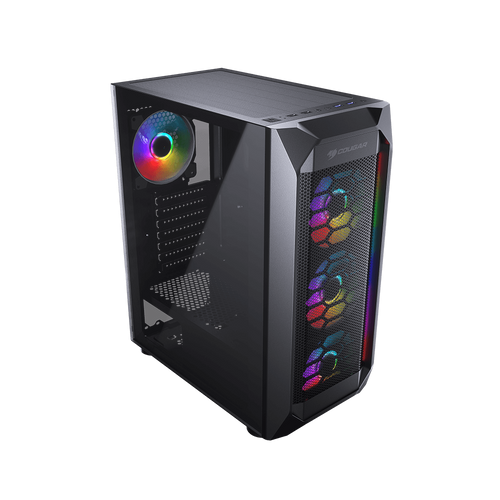 COUGAR | MX410 Mesh -G RGB | PC Case | Mid Tower / Mesh Front Panel with ARGB strips / 4 x ARGB Fans / 4mm TG Left Panel slika 5