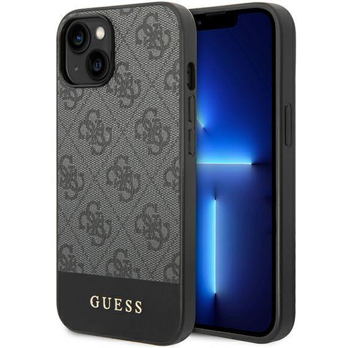 Maska Guess Hc PC/TPU 4G Bottom Stripe za iPhone 14 6.1 siva (GUHCP14SG4GLGR) slika 1