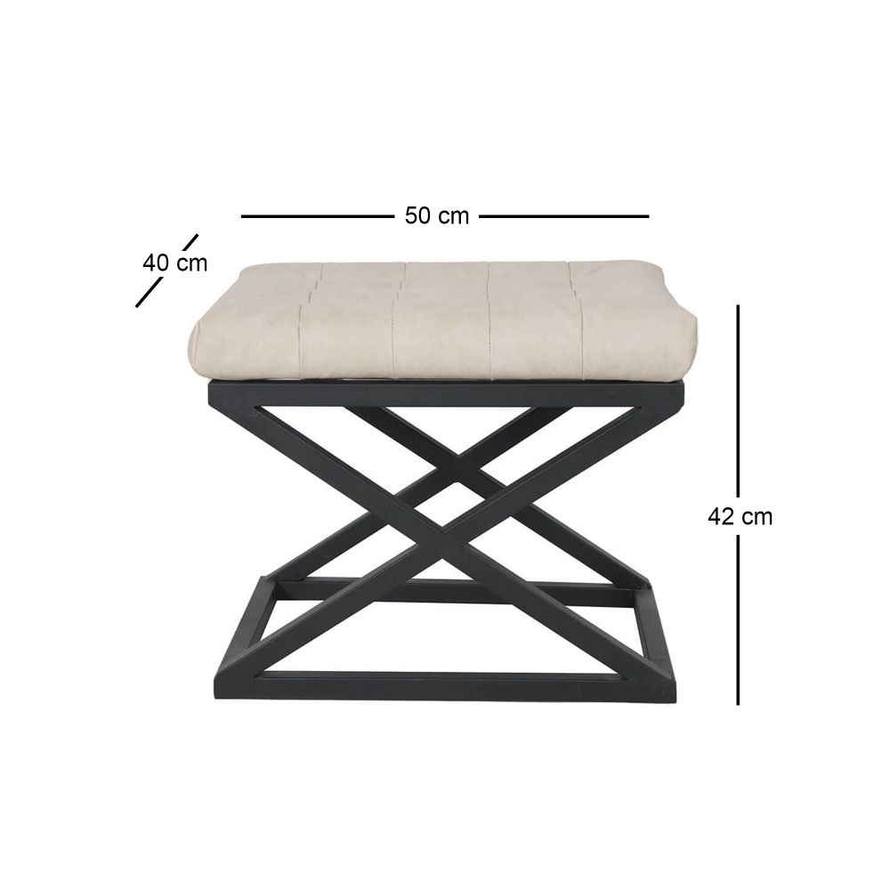 Capraz - Pouffe u crno-bijeloj kombinaciji v2 slika 2