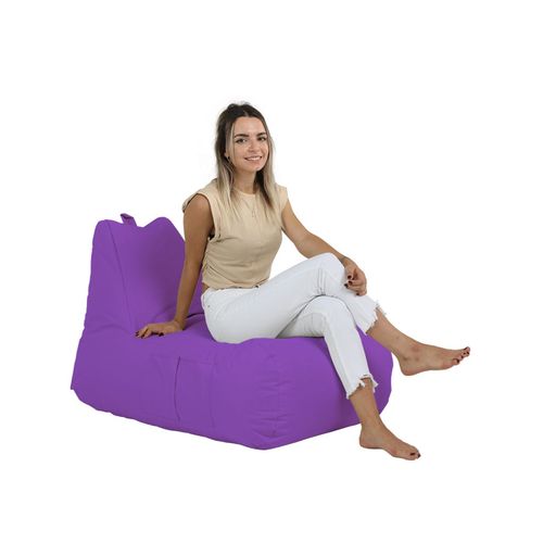 Atelier Del Sofa Vreća za sjedenje, Trendy Comfort Bed Pouf - Purple slika 3