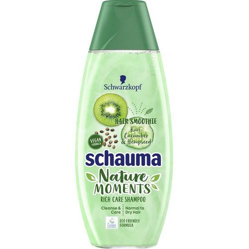 Schauma Nature Moments Kiwi, Cucumber & Hempseed Hair Smoothie šampon 400 ml slika 1