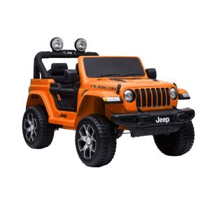 Licencirani Jeep Rubicon Wrangler 4x4 narančasti - auto na akumulator